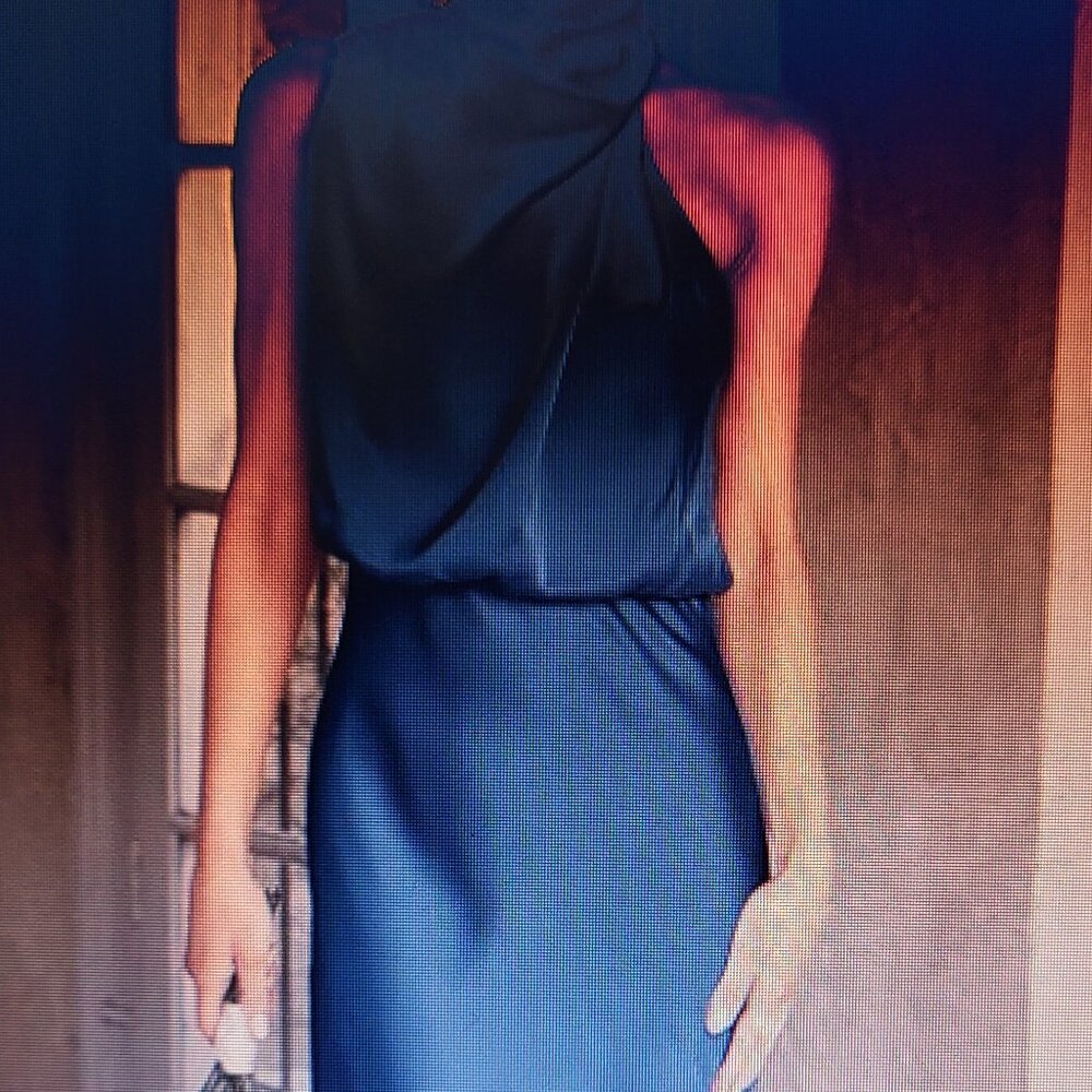 LADIES SUMMER SATIN DRESS..ELEGANT.